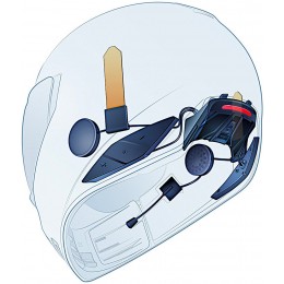 Icon Sena HelmLink Система связи Bluetooth Единая упаковка