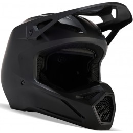 FOX V1 Matte Black 2023 Молодежный шлем для мотокросса