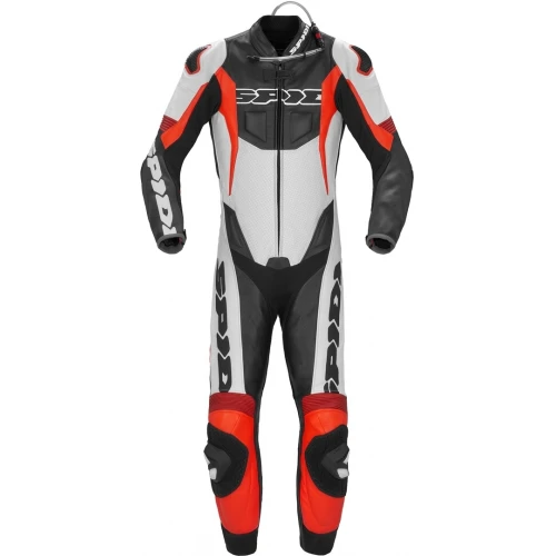 Spidi Sport Warrior Pro Перфорированный цельный кожаный костюм мотоцикла
