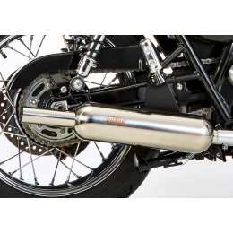 SHARK EXHAUST Ретро Классический высокий блеск полированной нержавеющей стали серебра