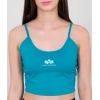 Alpha Industries Basic Crop SL Дамы Топ