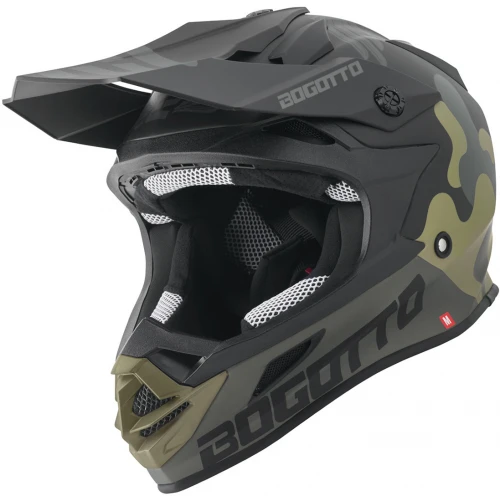 Bogotto V328 Camo Стеклопластиковый мотокросс шлем