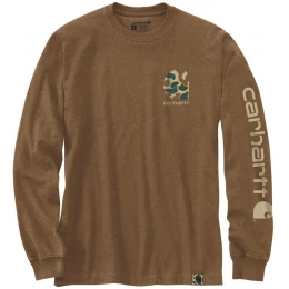 Carhartt Camo Logo Graphic Длинный рукав