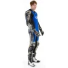 Virus Power Alien Denim синяя подушка безопасности 1-Piece Мотоцикл Текстиль костюм
