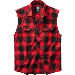 Brandit Checkshirt рубашка без рукавов