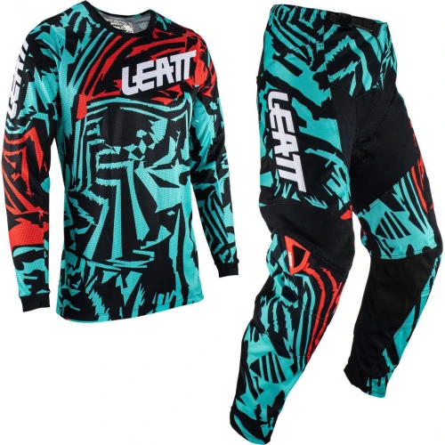 Leatt 3.5 Zebra Мотокросс Джерси и комплект брюк