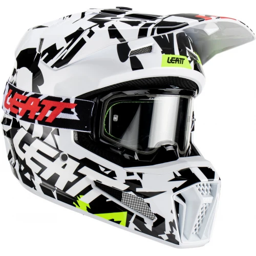 Leatt 3.5 Zebra Молодежный шлем для мотокросса