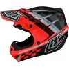 Troy Lee Designs SE4 PA MIPS Warped Молодежный шлем для мотокросса